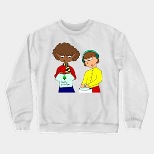 Two Girls Shopping Crewneck Sweatshirt